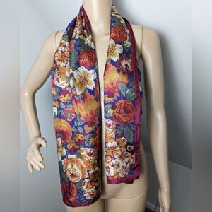 Vera Studio Silk Floral Scarf